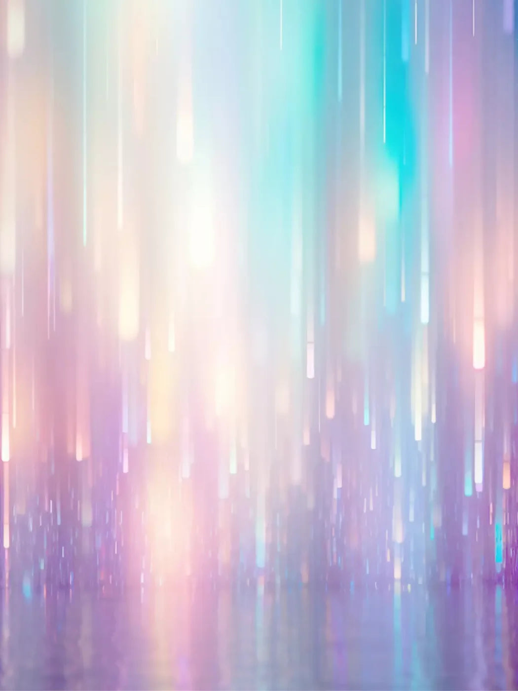 Glitter Rain Pastel 6’X8’ Fleece (72 X 96 Inch) Backdrop