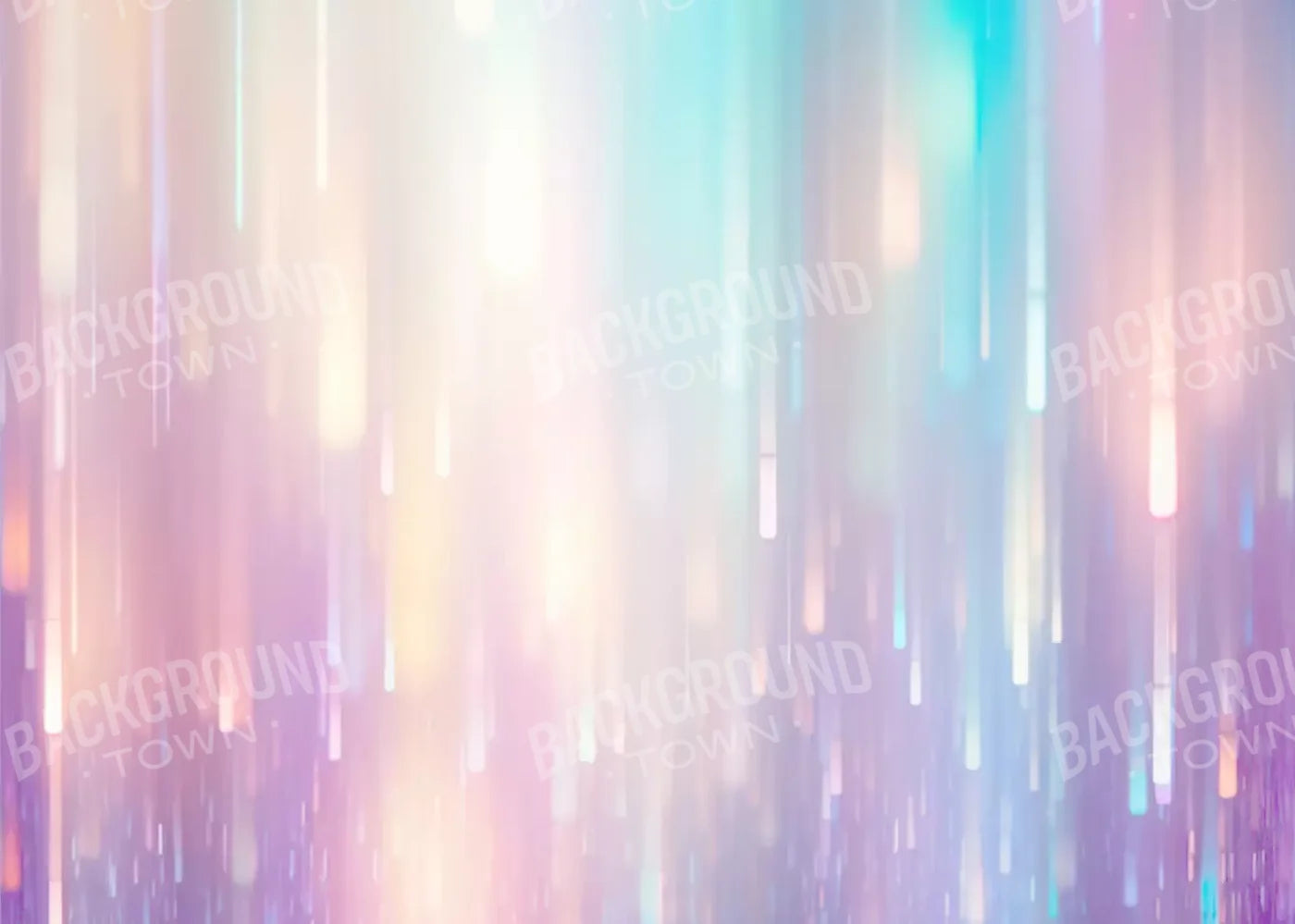 Glitter Rain Pastel 7’X5’ Ultracloth (84 X 60 Inch) Backdrop