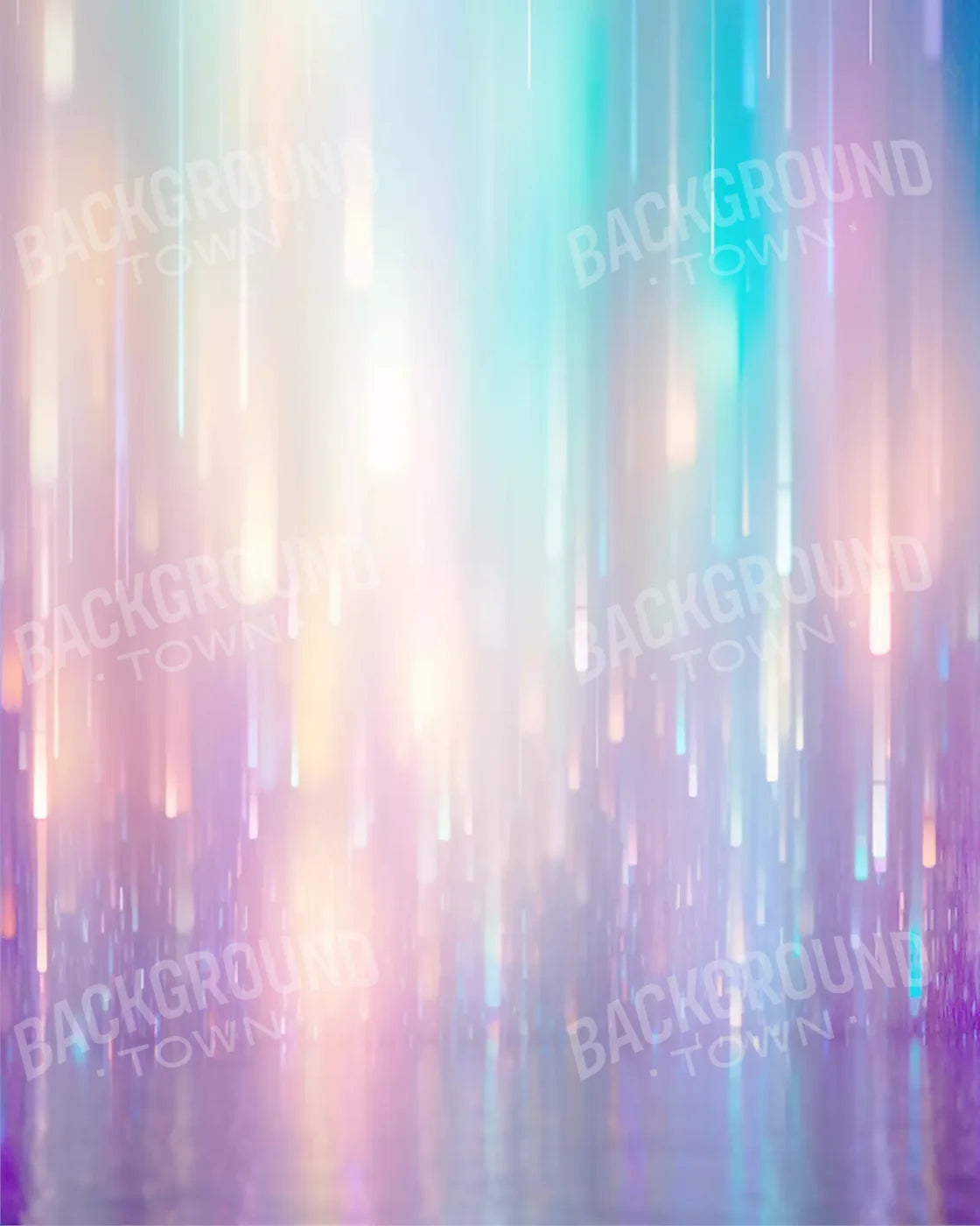 Glitter Rain Pastel 8’X10’ Fleece (96 X 120 Inch) Backdrop