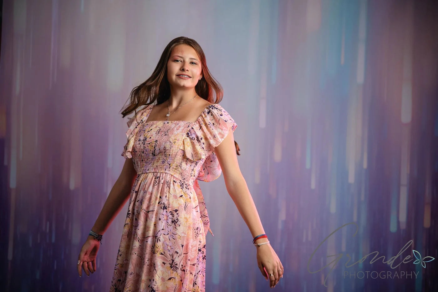 Glitter Rain Pastel Backdrop