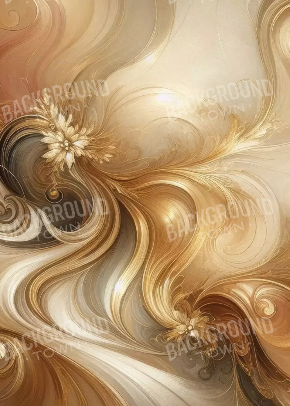 Gold Abyss 5’X7’ Ultracloth (60 X 84 Inch) Backdrop