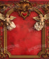 Red Gold white  Backdrop for Photography