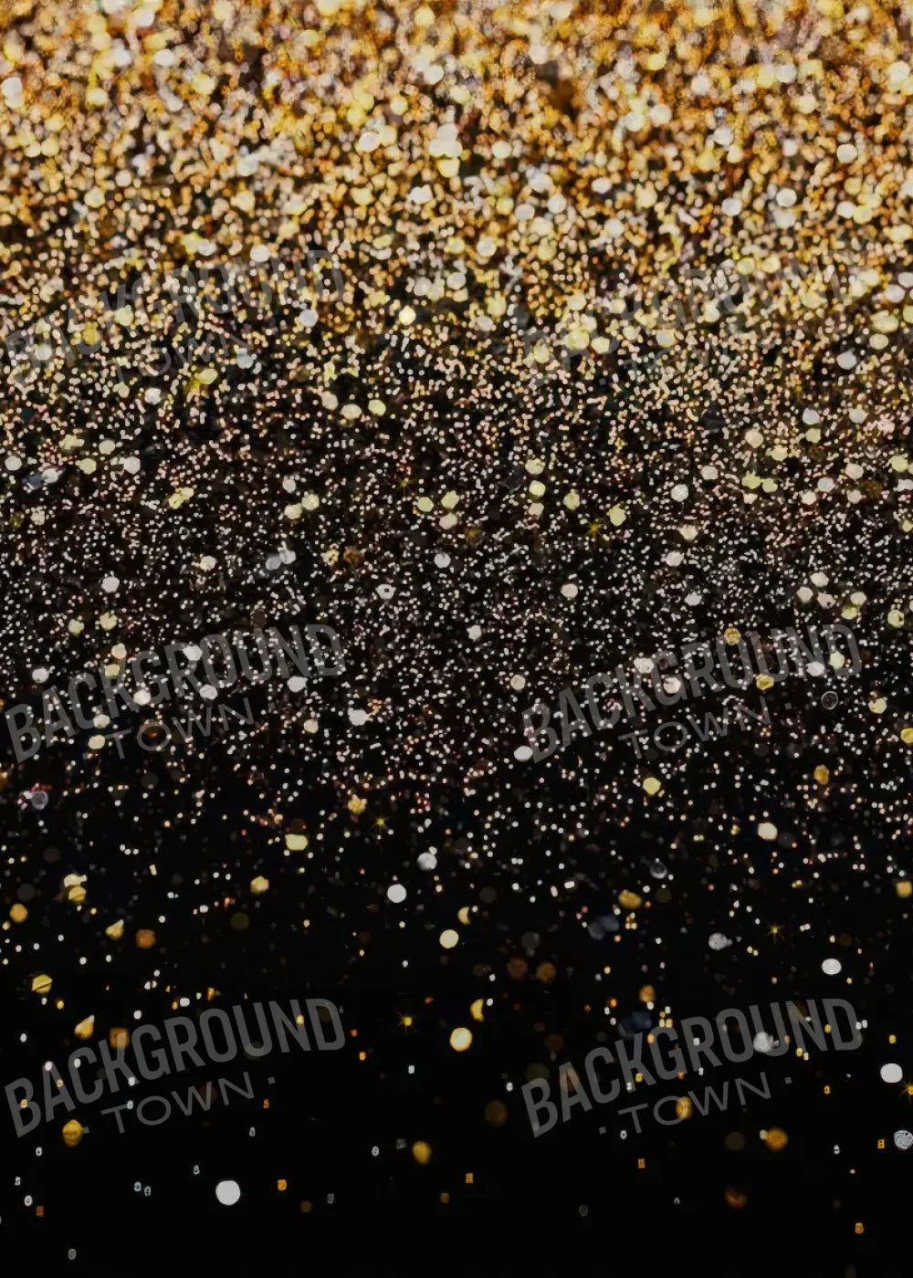 Gold Confetti Shower 5’x7’ UltraCloth (60 x 84 inch) Backdrop
