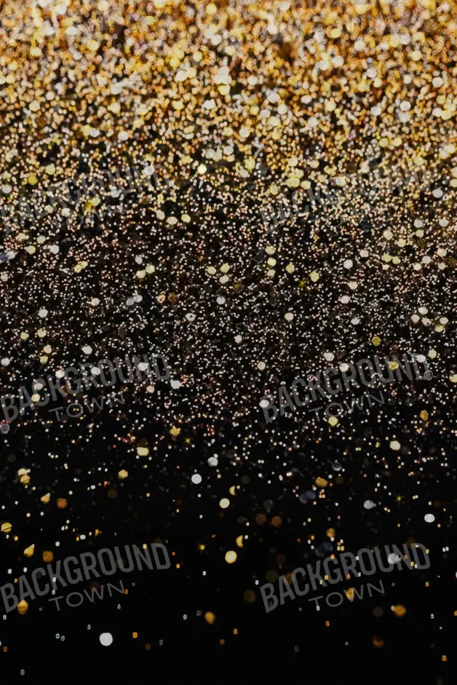 Gold Confetti Shower 8’x12’ UltraCloth (96 x 144 inch) Backdrop