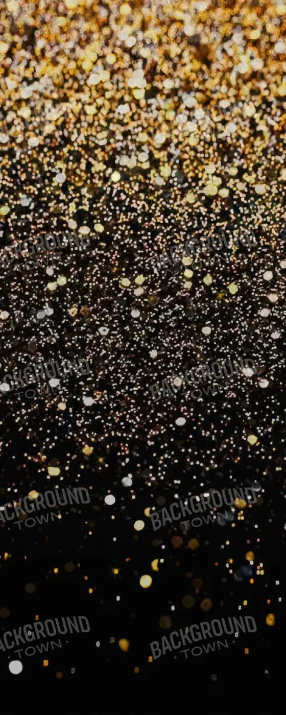 Gold Confetti Shower 8’x20’ UltraCloth (96 x 240 inch) Backdrop