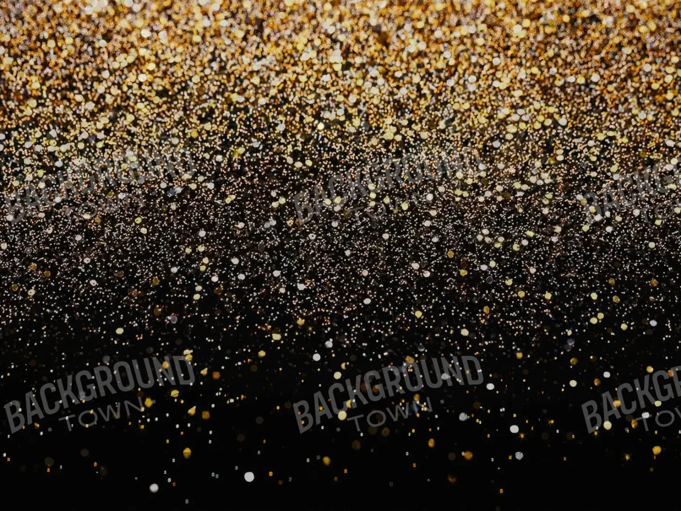 Gold Confetti Shower 8’x6’ Fleece (96 x 72 inch) Backdrop