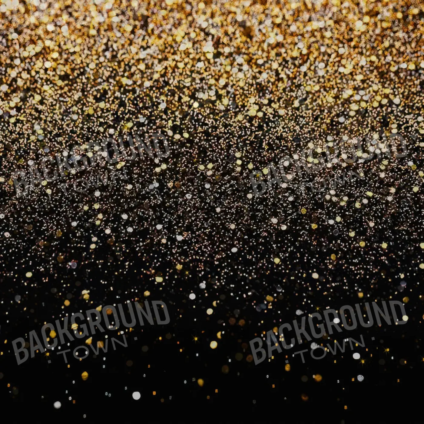 Gold Confetti Shower 8’x8’ Fleece (96 x 96 inch) Backdrop