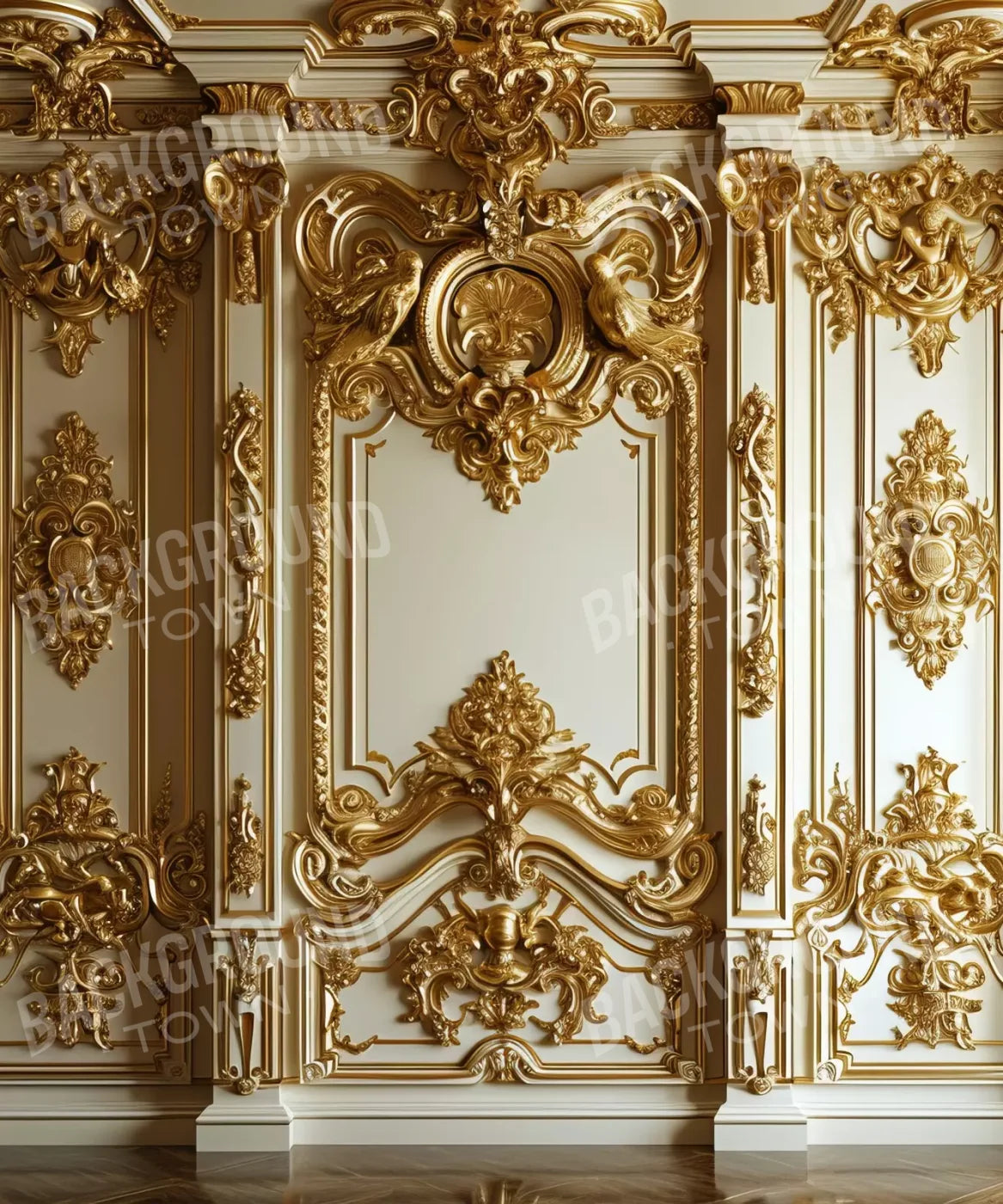 Gold Embossed Wall 10’X12’ Ultracloth (120 X 144 Inch) Backdrop