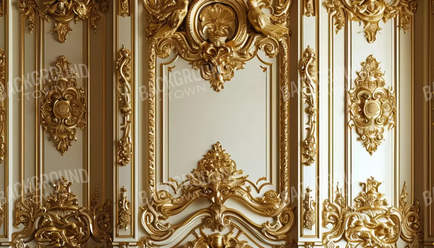 Gold Embossed Wall 14’X8’ Ultracloth (168 X 96 Inch) Backdrop