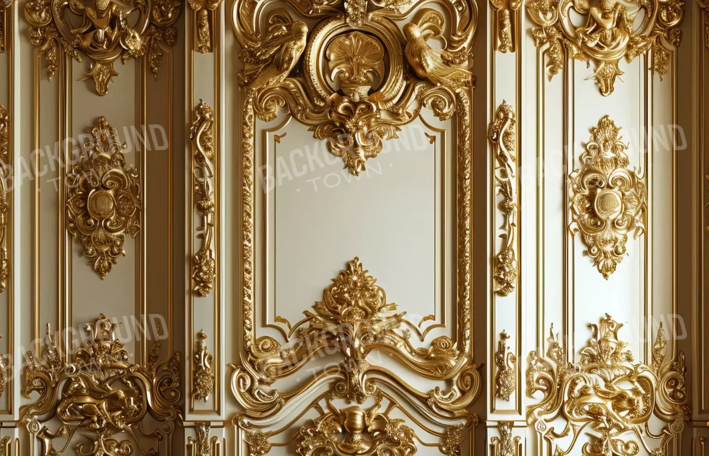 Gold Embossed Wall 14’X9’ Ultracloth (168 X 108 Inch) Backdrop