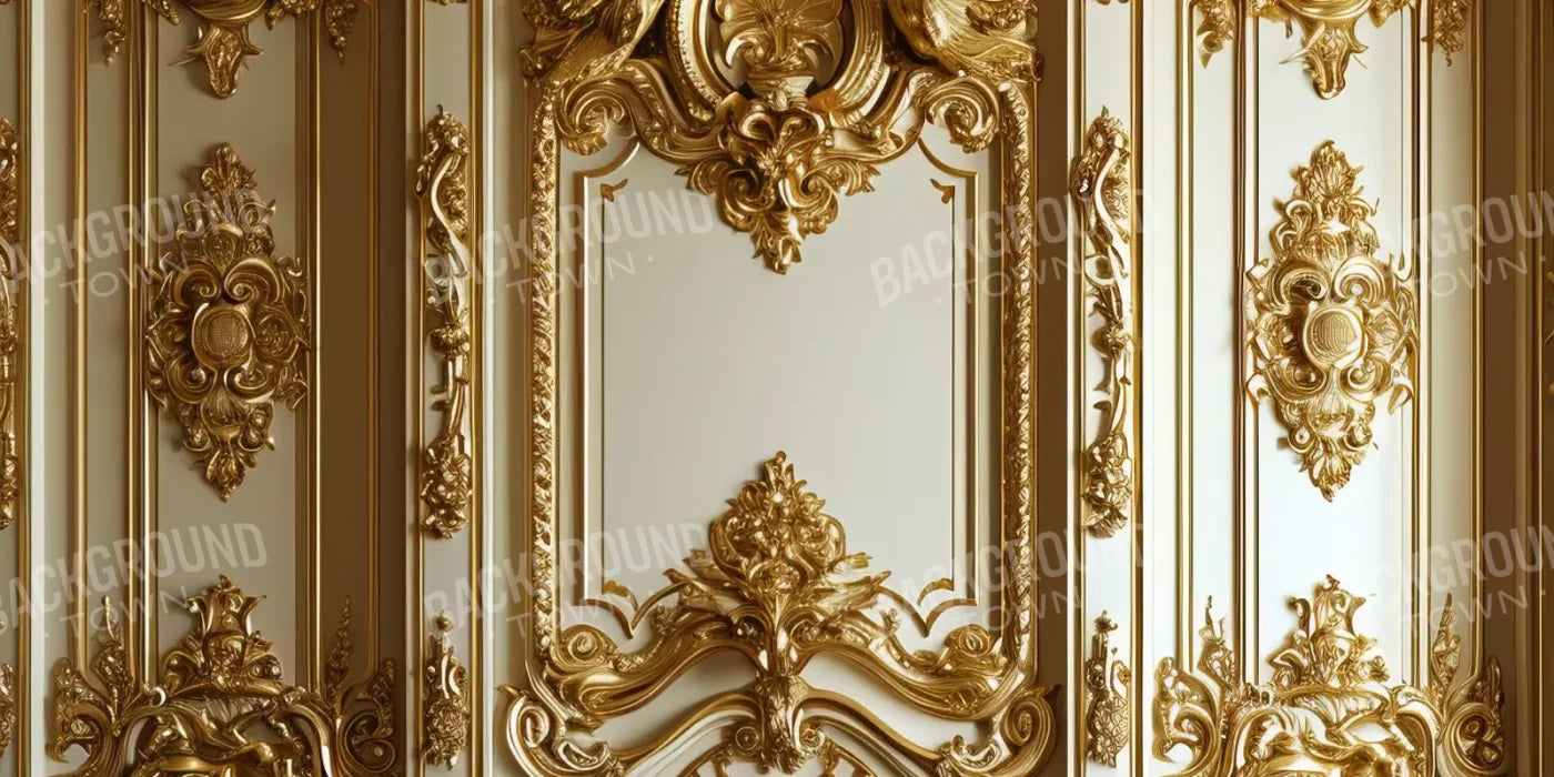 Gold Embossed Wall 16’X8’ Ultracloth (192 X 96 Inch) Backdrop