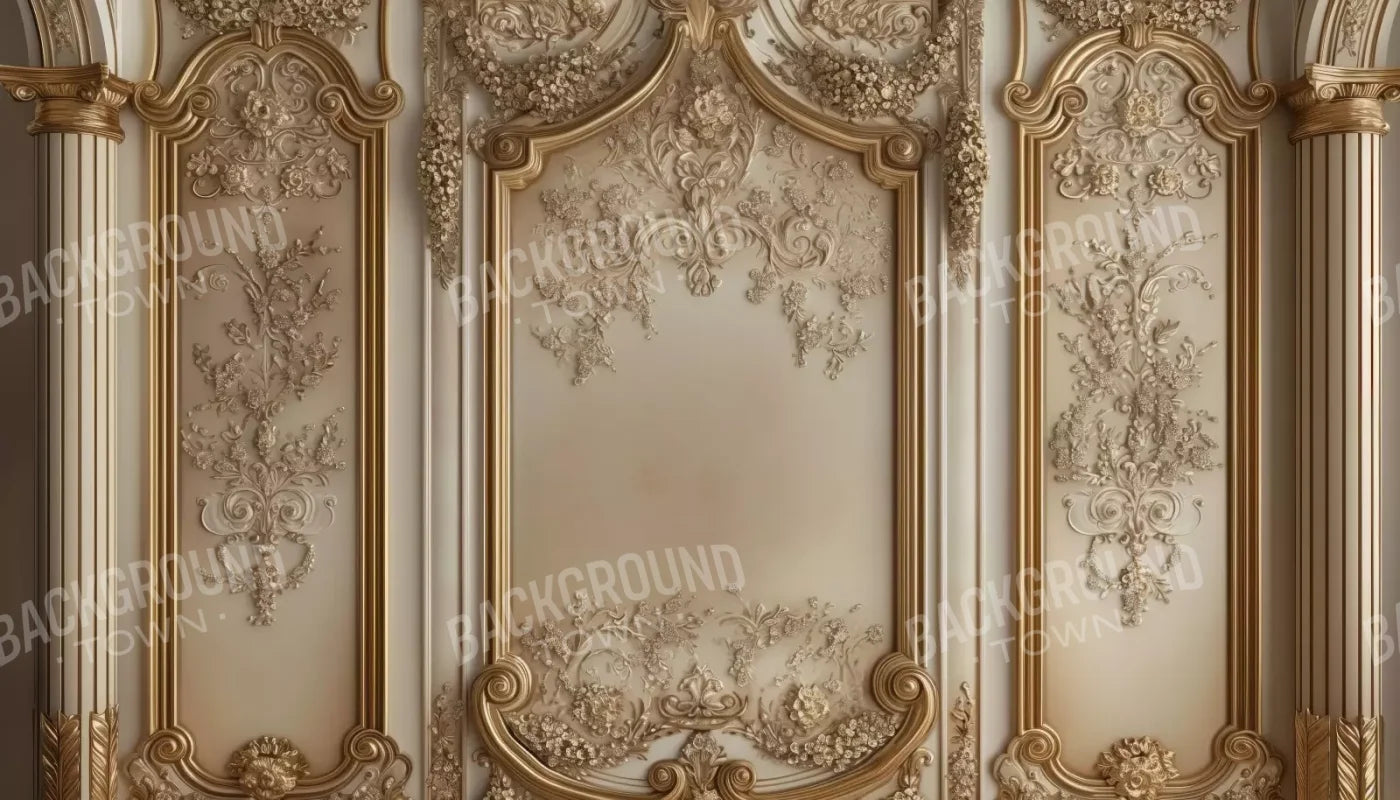 Gold Embossed Wall Ii 14’X8’ Ultracloth (168 X 96 Inch) Backdrop
