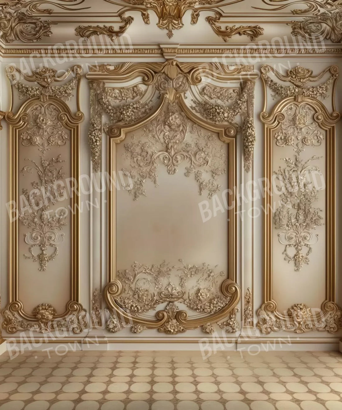 Beige Brown Gold  Backdrop for Photography