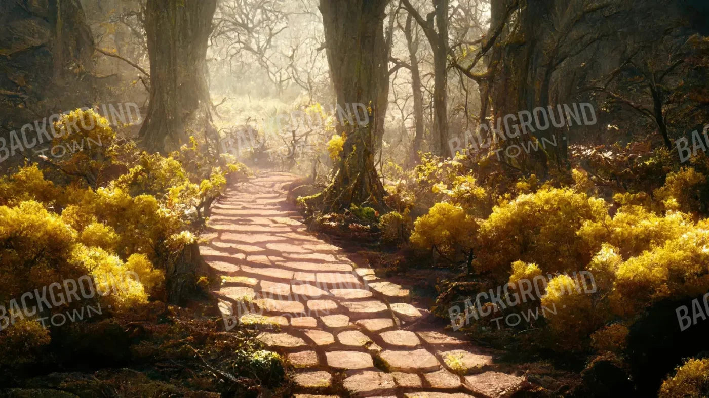 Gold Path 14X8 Ultracloth ( 168 X 96 Inch ) Backdrop