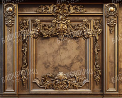 Gold Vault Wall 10’X8’ Fleece (120 X 96 Inch) Backdrop