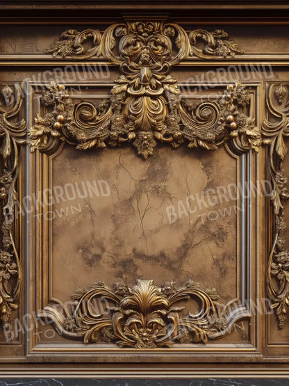 Gold Vault Wall 6’X8’ Fleece (72 X 96 Inch) Backdrop