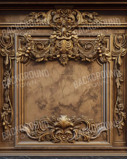 Gold Vault Wall 8’X10’ Fleece (96 X 120 Inch) Backdrop