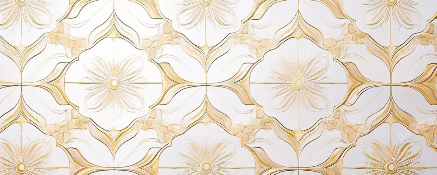 Golden Ballroom 20’X8’ Ultracloth (240 X 96 Inch) Backdrop