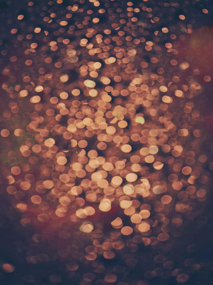Golden Bokeh Lights 8X10 Fleece ( 96 X 120 Inch ) Backdrop