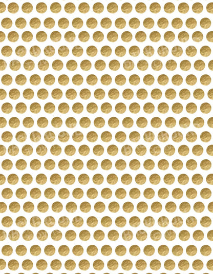 Golden Dots 6X8 Fleece ( 72 X 96 Inch ) Backdrop
