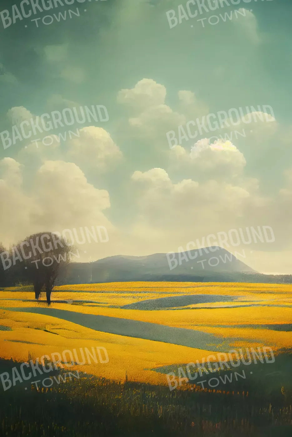 Golden Fields 5X8 Ultracloth ( 60 X 96 Inch ) Backdrop