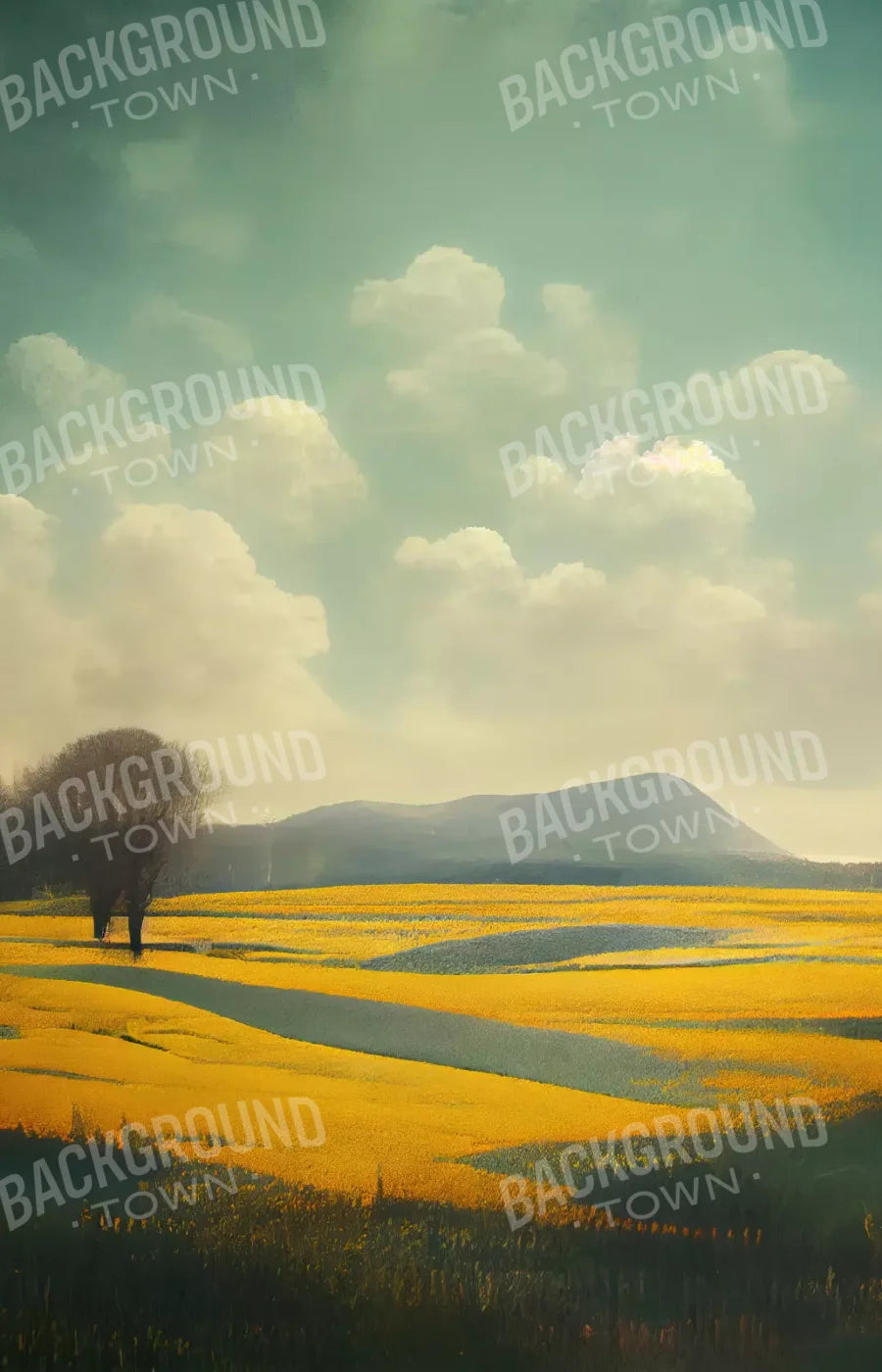 Golden Fields 8X12 Ultracloth ( 96 X 144 Inch ) Backdrop