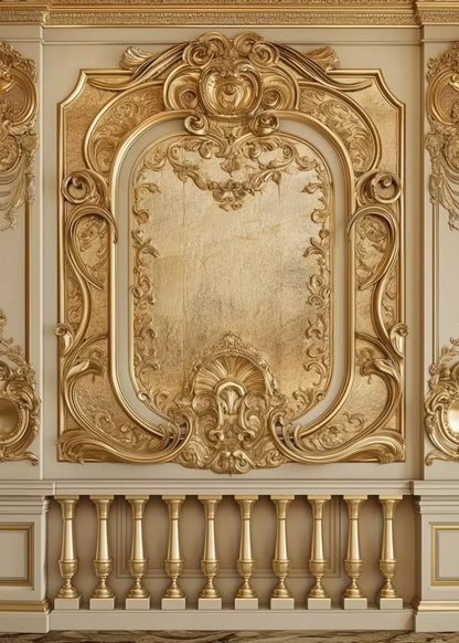 Golden Frame Wall 5’X7’ Ultracloth (60 X 84 Inch) Backdrop