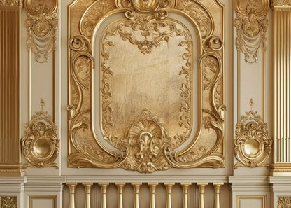 Golden Frame Wall 7’X5’ Ultracloth (84 X 60 Inch) Backdrop
