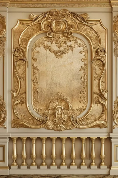 Golden Frame Wall 8’X12’ Ultracloth (96 X 144 Inch) Backdrop