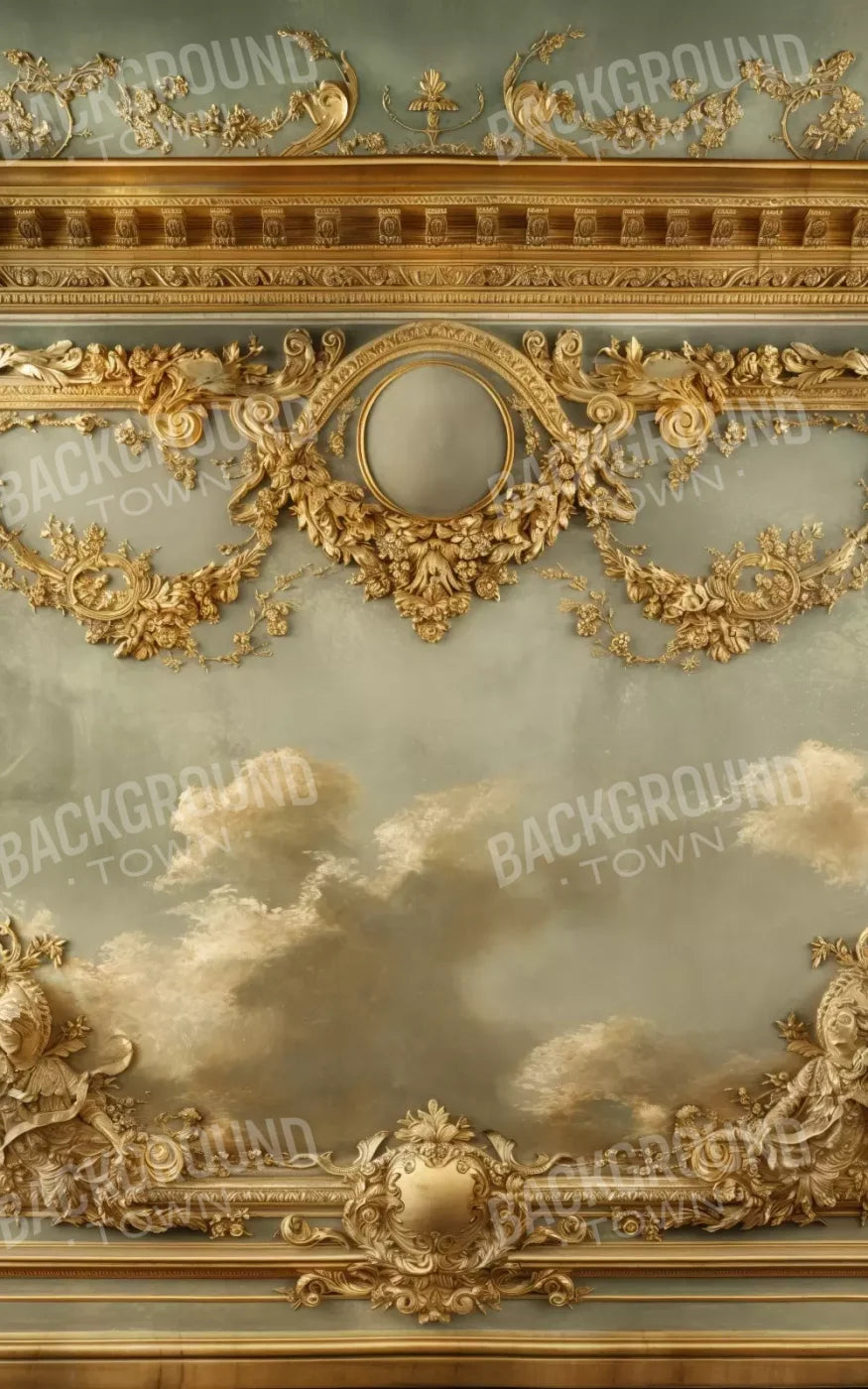 Golden Frame Wall I 5’X8’ Ultracloth (60 X 96 Inch) Backdrop