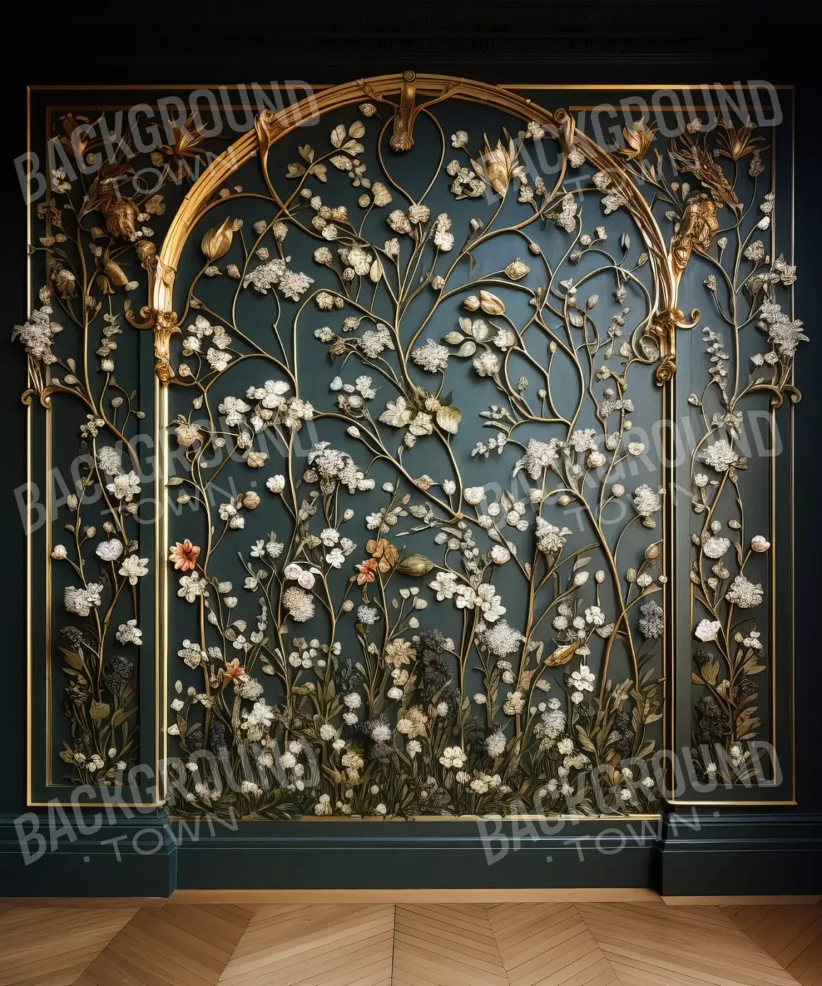 Golden Garden Wall 10’X12’ Ultracloth (120 X 144 Inch) Backdrop