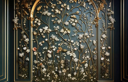 Golden Garden Wall 14’X9’ Ultracloth (168 X 108 Inch) Backdrop