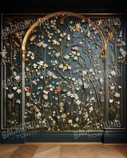 Golden Garden Wall 8’X10’ Fleece (96 X 120 Inch) Backdrop
