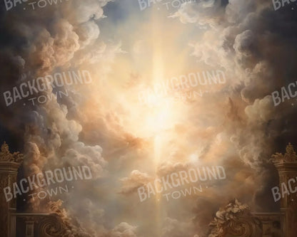 Golden Heavenly Sky 10’X8’ Fleece (120 X 96 Inch) Backdrop