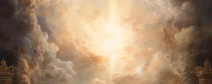 Golden Heavenly Sky 20’X8’ Ultracloth (240 X 96 Inch) Backdrop