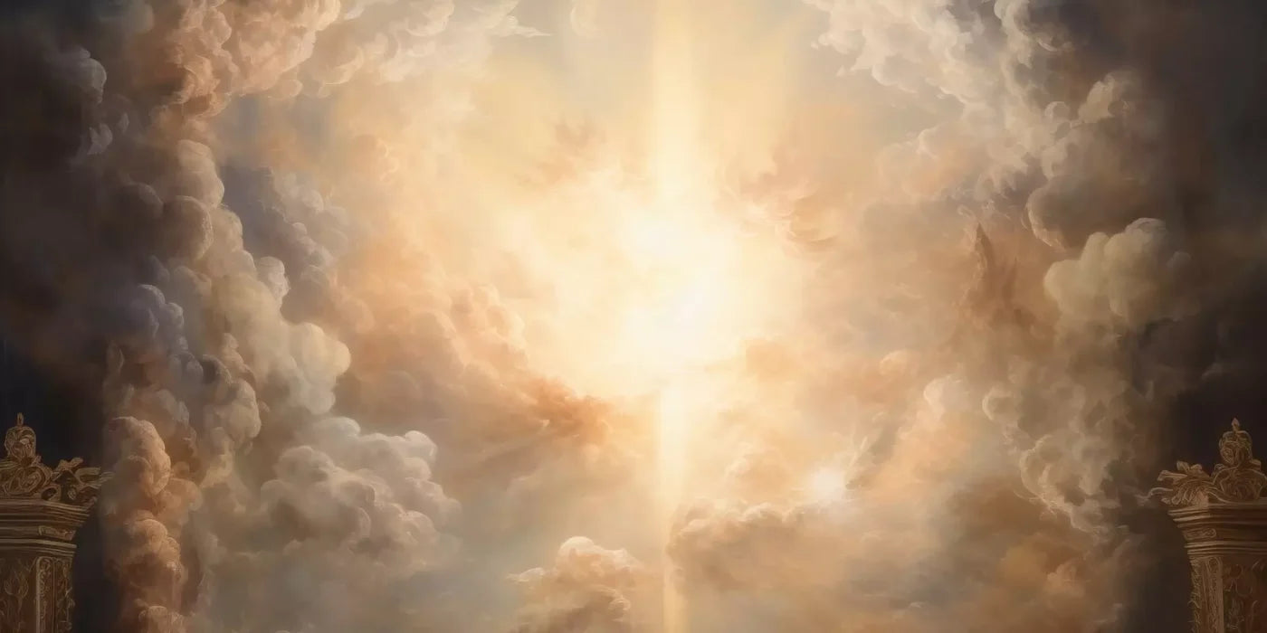Golden Heavenly Sky 16’X8’ Ultracloth (192 X 96 Inch) Backdrop