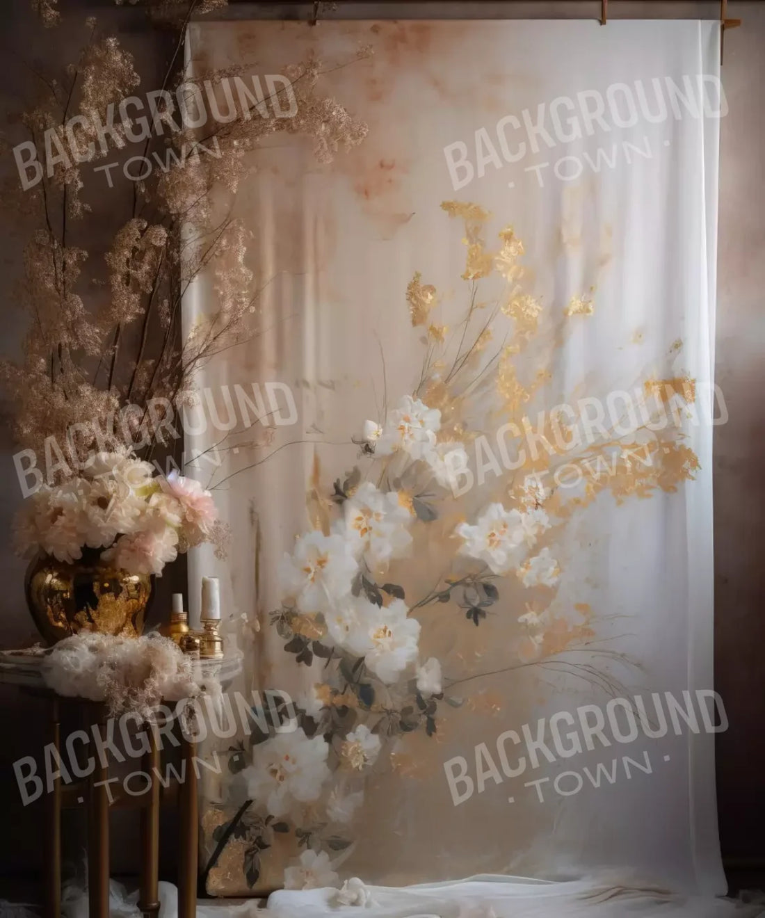 Beige Boudoir Backdrop for Photography