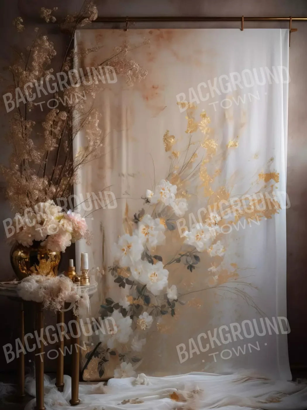 Golden Hour 5X68 Fleece ( 60 X 80 Inch ) Backdrop