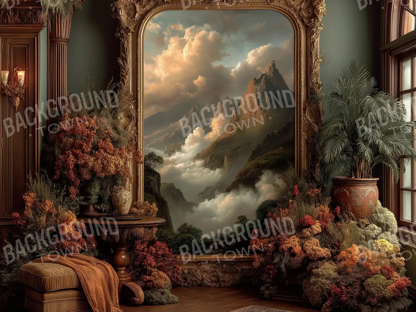 Golden Lite Room 6’8x5’ Fleece (80 x 60 inch) Backdrop