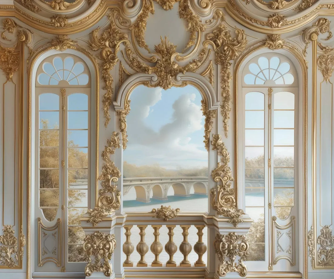 Golden Monty Window 5’X4’2 Fleece (60 X 50 Inch) Backdrop