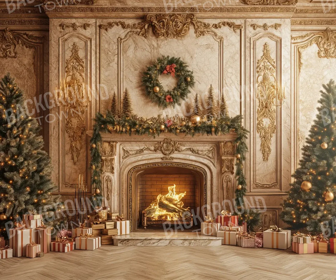 Golden Noel 5’x4’2 Fleece (60 x 50 inch) Backdrop