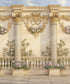 Beige Gold Green Pink   Backdrop for Photography