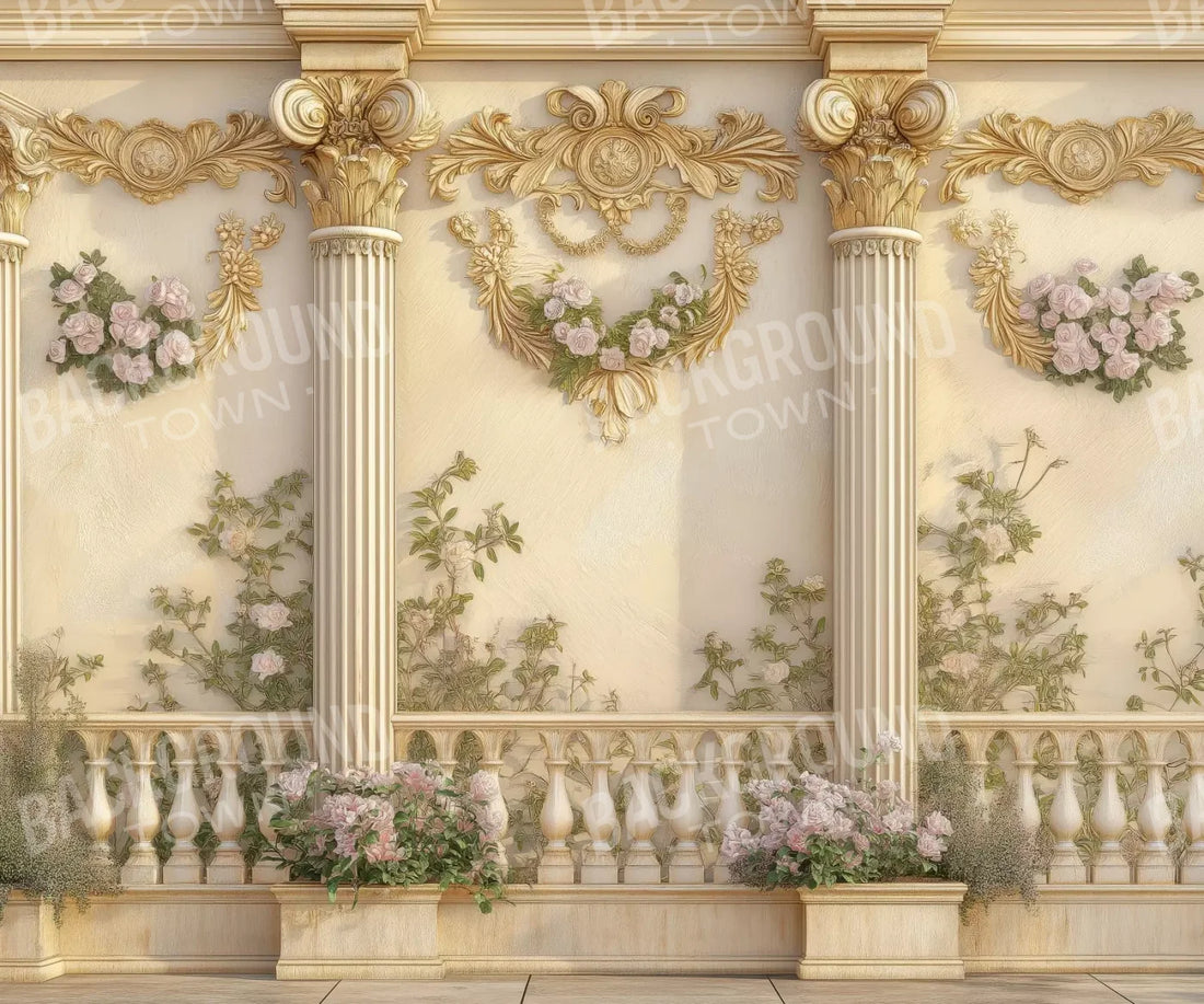 Golden Pillars 5’X4’2 Fleece (60 X 50 Inch) Backdrop