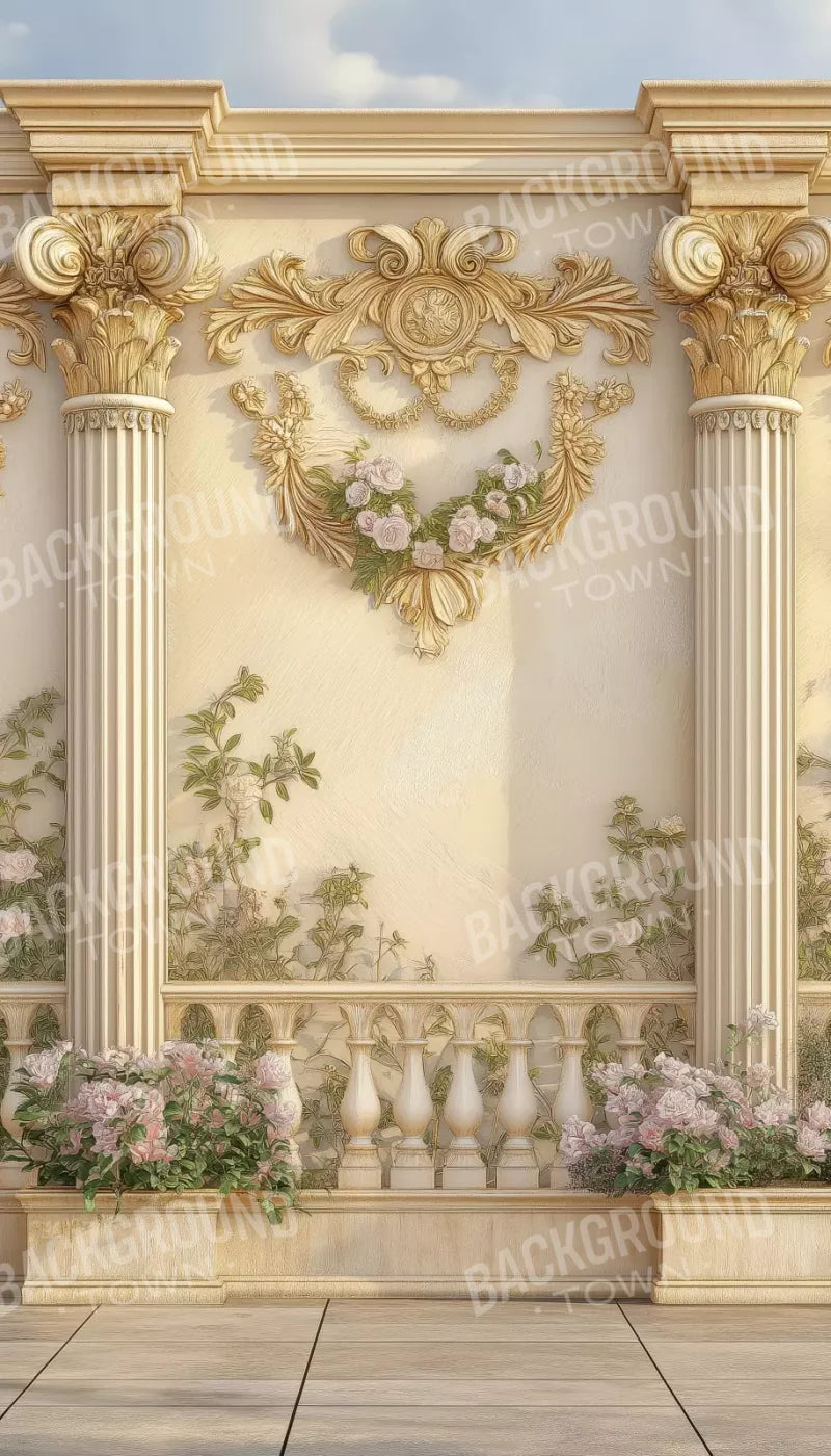 Golden Pillars 8’X14’ Ultracloth (96 X 168 Inch) Backdrop
