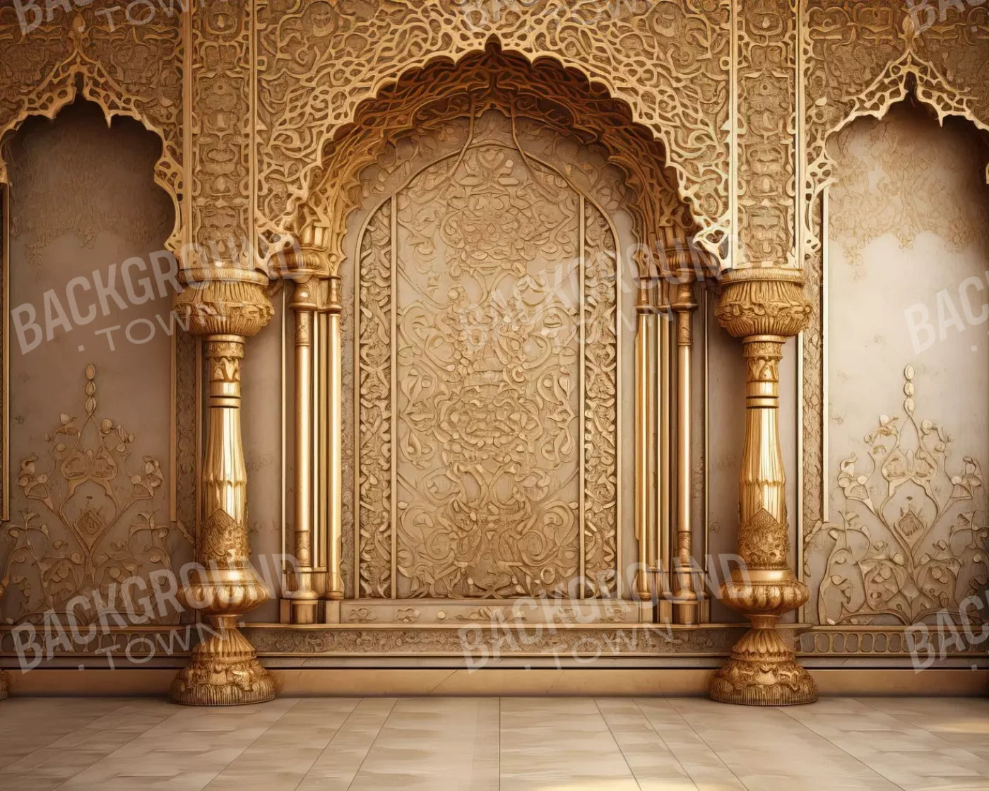 Golden Royal 10’X8’ Fleece (120 X 96 Inch) Backdrop