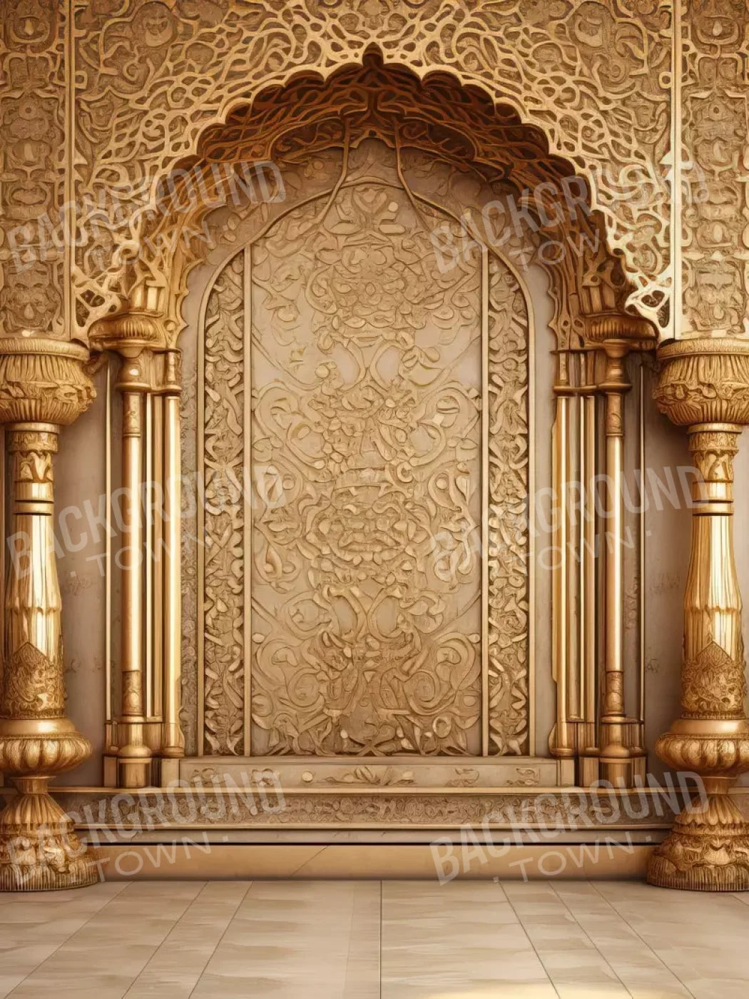 Golden Royal 6’X8’ Fleece (72 X 96 Inch) Backdrop