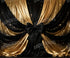 Gold Black  Backdrop for Photography