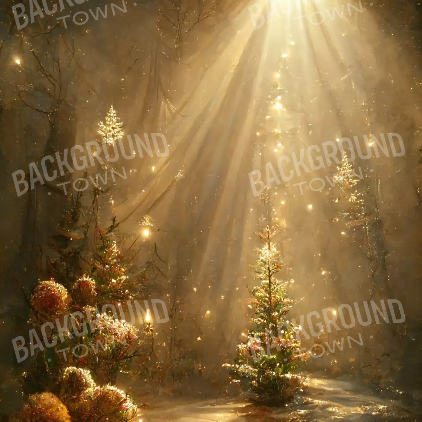 Golden Wonderland 10’X10’ Ultracloth (120 X Inch) Backdrop