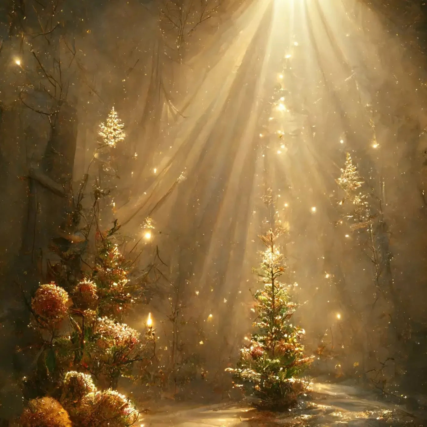 Golden Wonderland 10’X10’ Ultracloth (120 X Inch) Backdrop