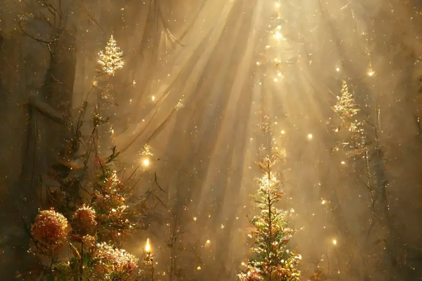 Golden Wonderland 12’X8’ Ultracloth (144 X 96 Inch) Backdrop